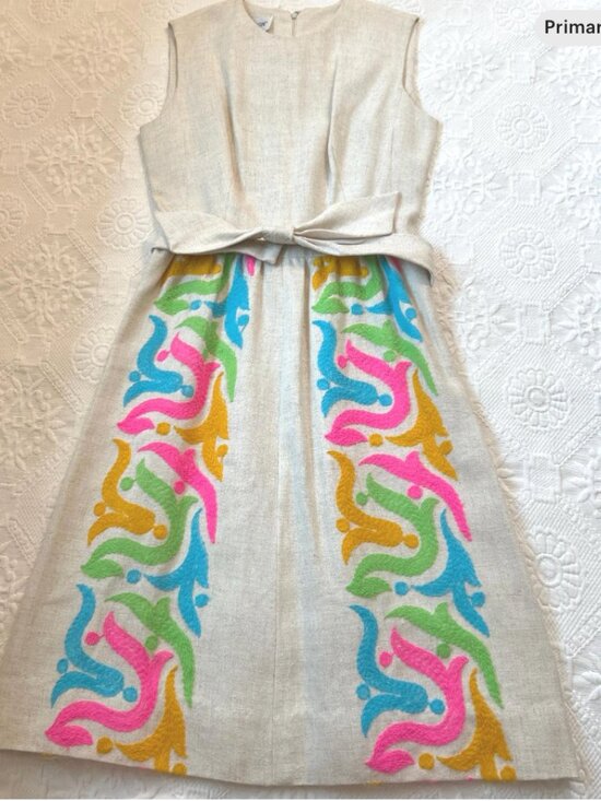 Dresses & Skirts - vintage 60s dress: L'Aiglon, psychedelic dress